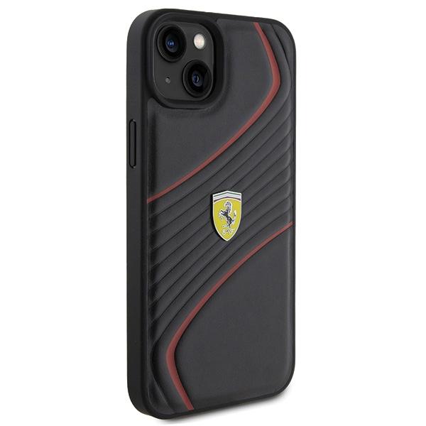 Ferrari Fehcp15Mptwk Iphone 15 Plus / 14 Plus 6.7 Czarny/Black Hardcase Twist Metal Logo
