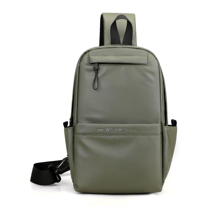 Men Waterproof Nylon Large Capacity Chest Bag Outdoor Travel Crossbody Bag High Quality Casual Shoulder Sling Daypack