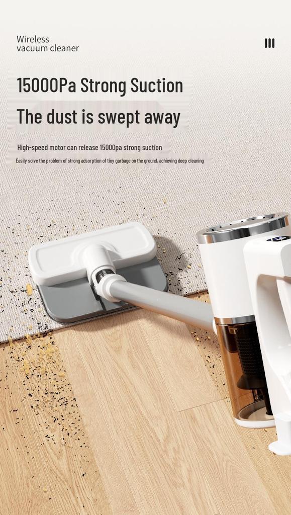 Wireless Handheld Vacuum & Mop with Strong Suction for Pet Hair Removal