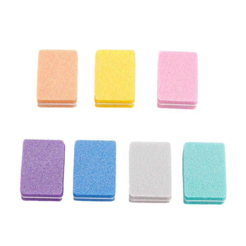 Mini Tofu Sponge Nail File: Dual-Sided Manicure Polishing Tool