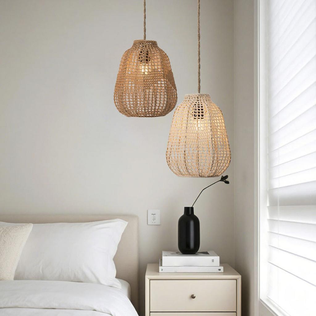 Hand-woven Vintage Pendant Lamp Shades