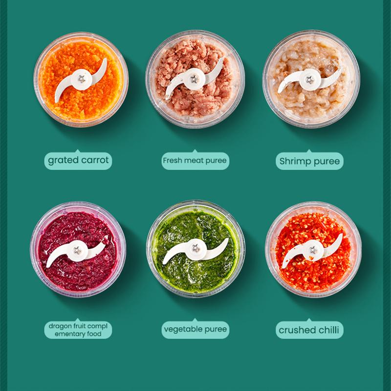 Elektrický sekáček na potraviny 300ml Drtič česneku Mlýnek na maso Mini lis na česnek Drtič na zeleninu Drtič