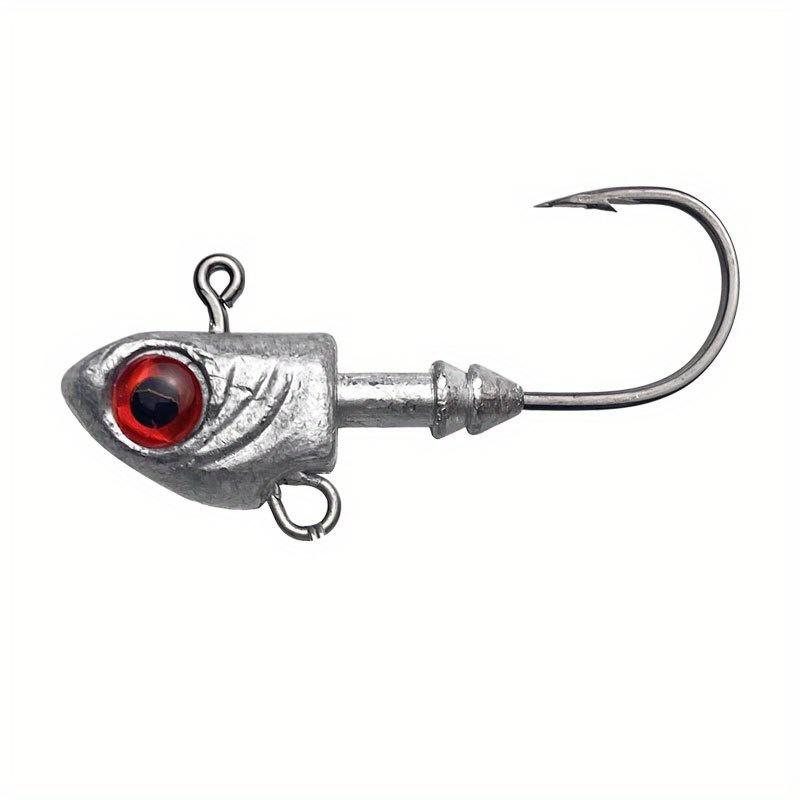 5pcs Swimbait Jig Heads for Freshwater and Saltwater Fishing - Minnow Fish Head Design for Enhanced Attraction and Hooking Power
