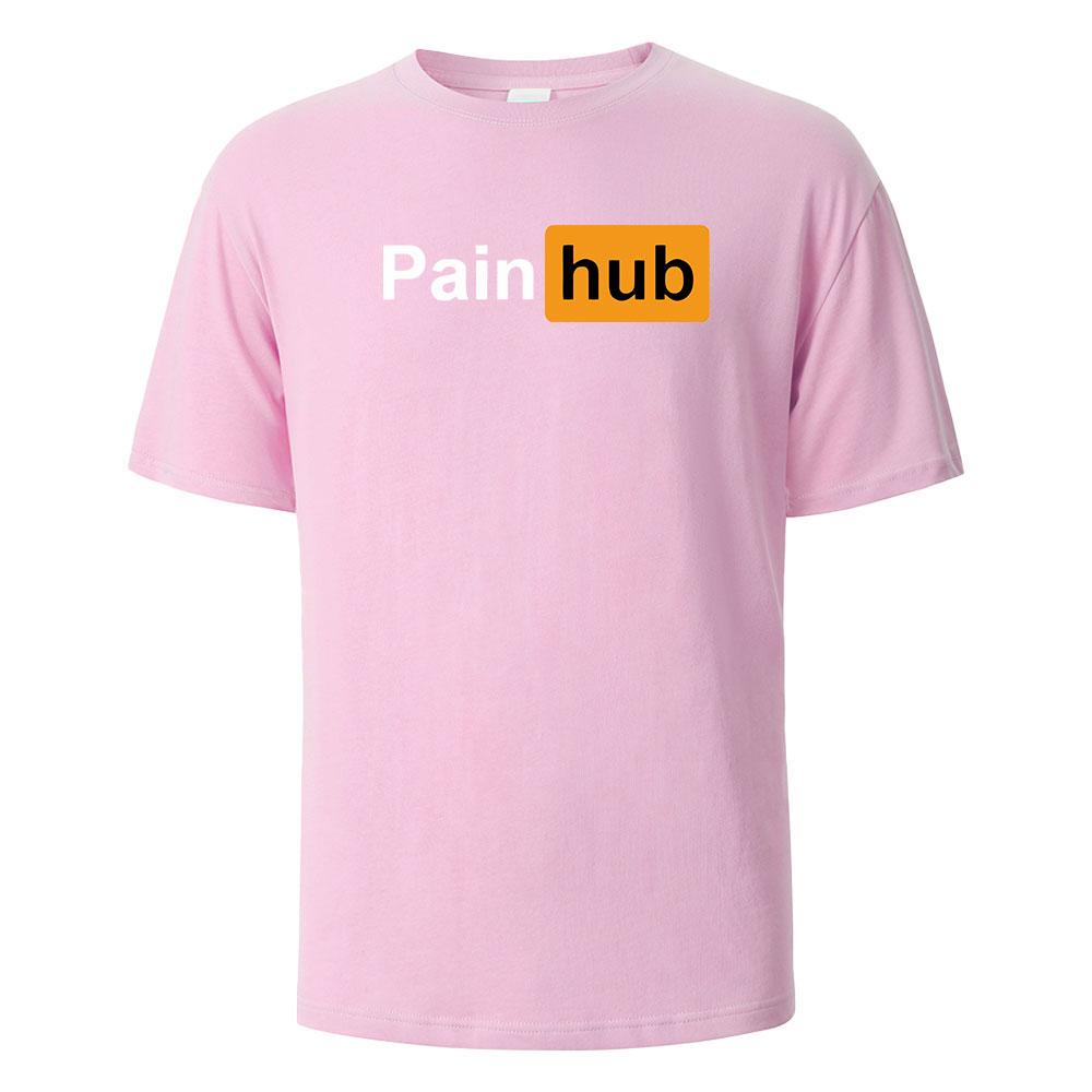 

Painhub Print T-Shirt 100% Cotton Summer Tees For Men Women Oversize Casual Tops 4XL