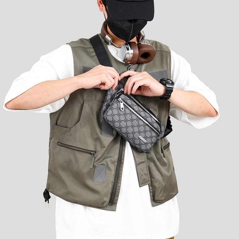 Waist Bag Men Belt Pack Waterproof Sports Travel Phone Pouch Messenger Pouch Fashion Chest Bag Men Hip Waist Pack Shoulder Bags