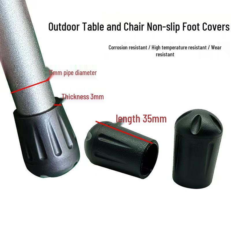 Non-Slip Outdoor Chair and Table Leg Covers – Anti-Sink, Wear-Resistant End Caps for Folding and Moon Chairs