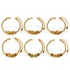 Gold adjustable bracelet with diamond decorative beads, exquisite retro style daily versatile jewelry