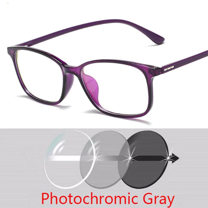 Ultralight TR90 Frame Prescription Eyeglasses Men Women Unisex Retro Square Myopic Optical Eye glasses -0.5 -1.0 -2.0 To -6.0