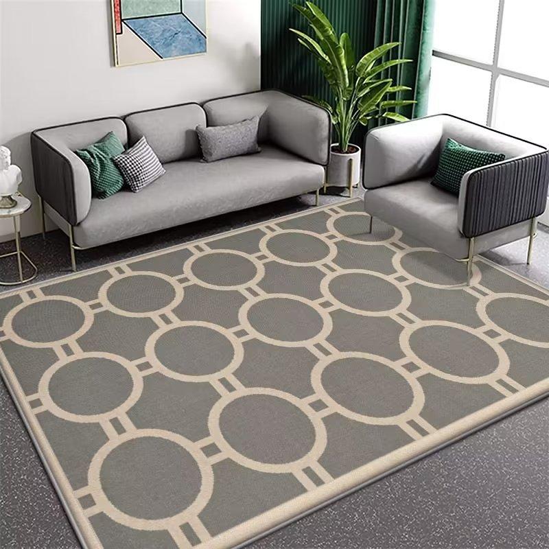Living Room Coffee Table Carpet Striped Graphic Floor Mat Household Living Room Large-area Laying Soft Floor Mat