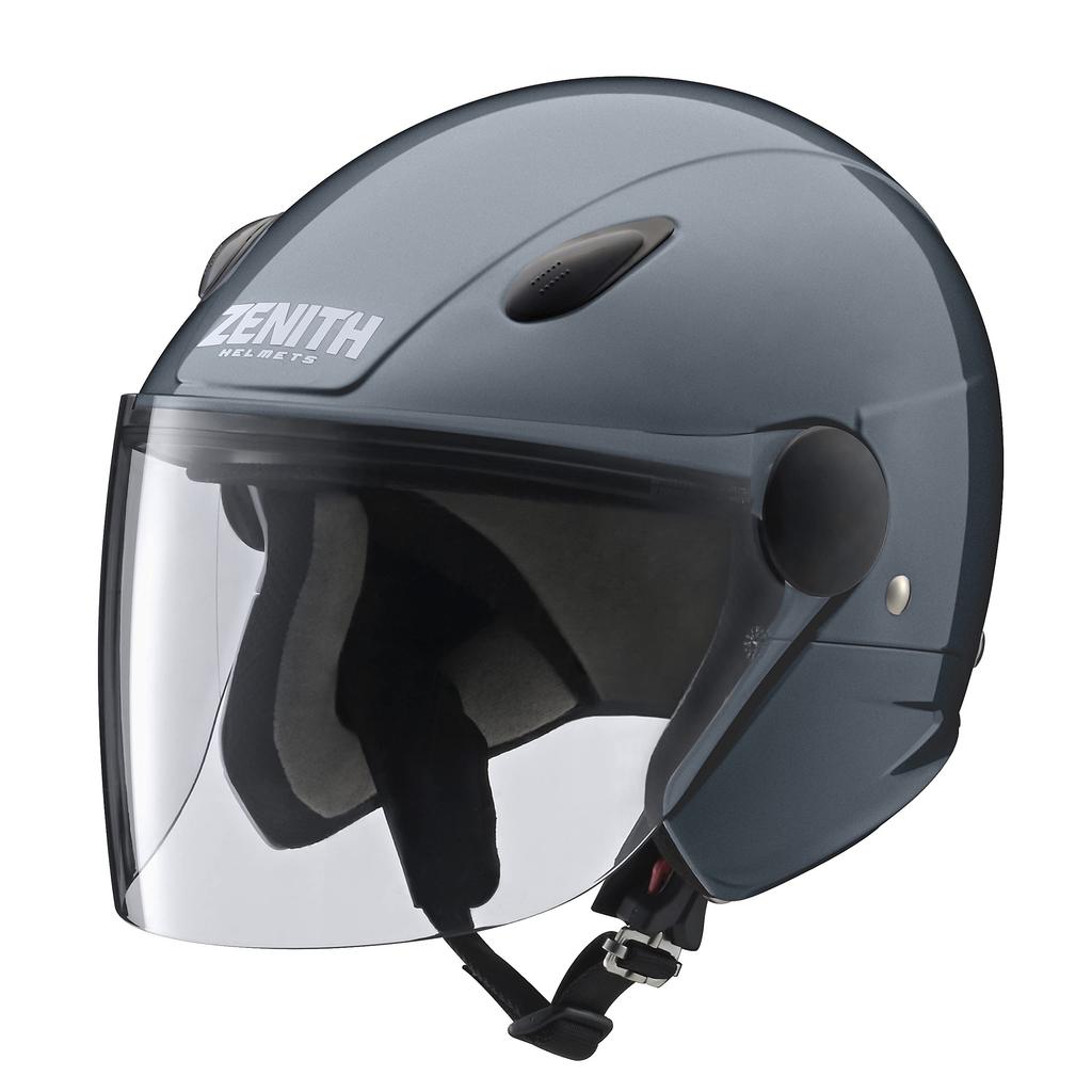 Yamaha Jet Leewins Anthracite Motorcycle XL Circumference for Mopeds Class 125cc or SF-7II Helmet, (Head 60-61cm), 90791-3258X, (JIS 1/SG, less)