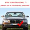 2PCS Auto Front Stoßstange Grill Glänzend Schwarz Nieren Grille Einzelne Linie Für BMW 7 Serie F01 F02 2009 2010 2011 2012 2013 2014