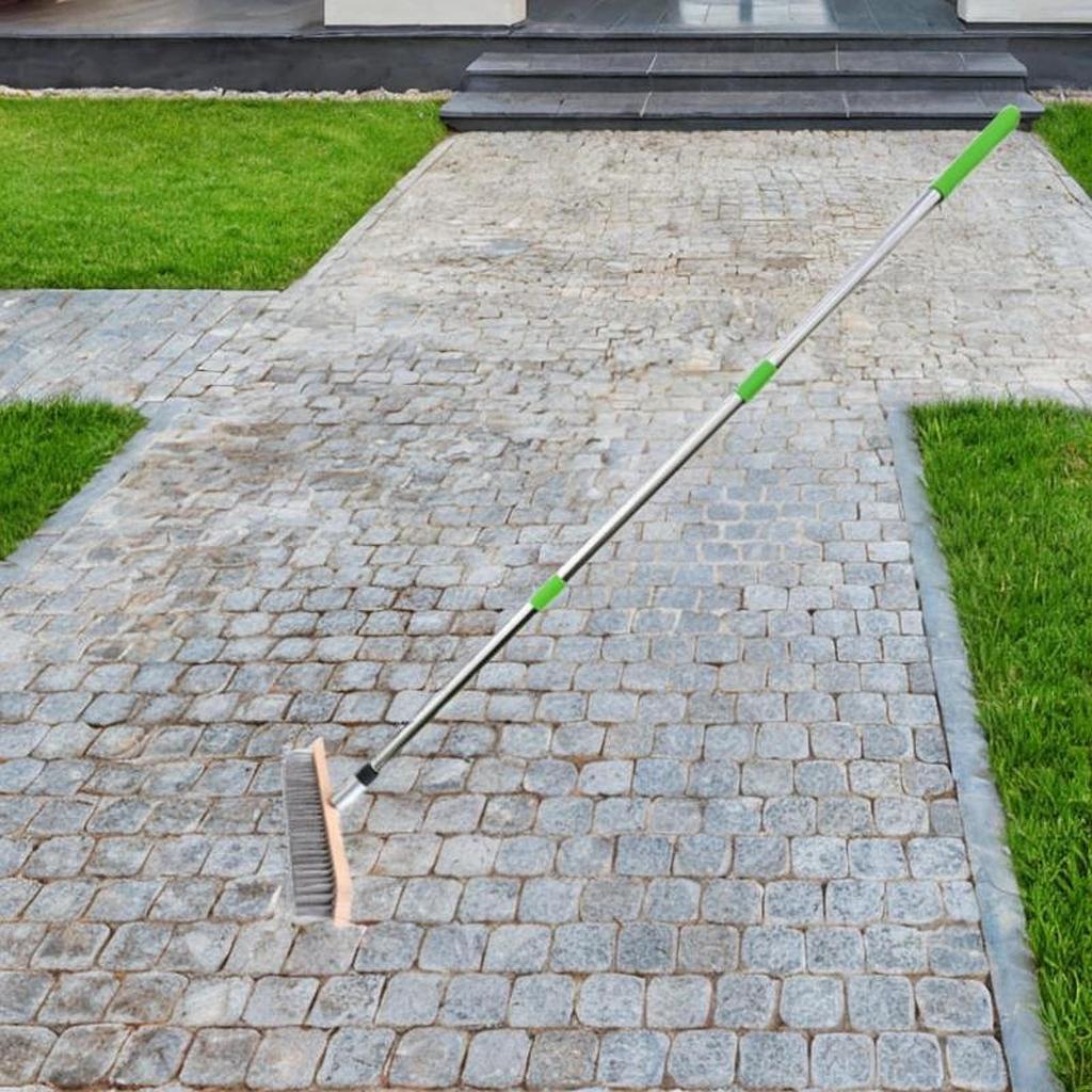 Stainless Steel Wire Floor Brush Cleaning Tool Outdoor Cement Scrub Scrubber