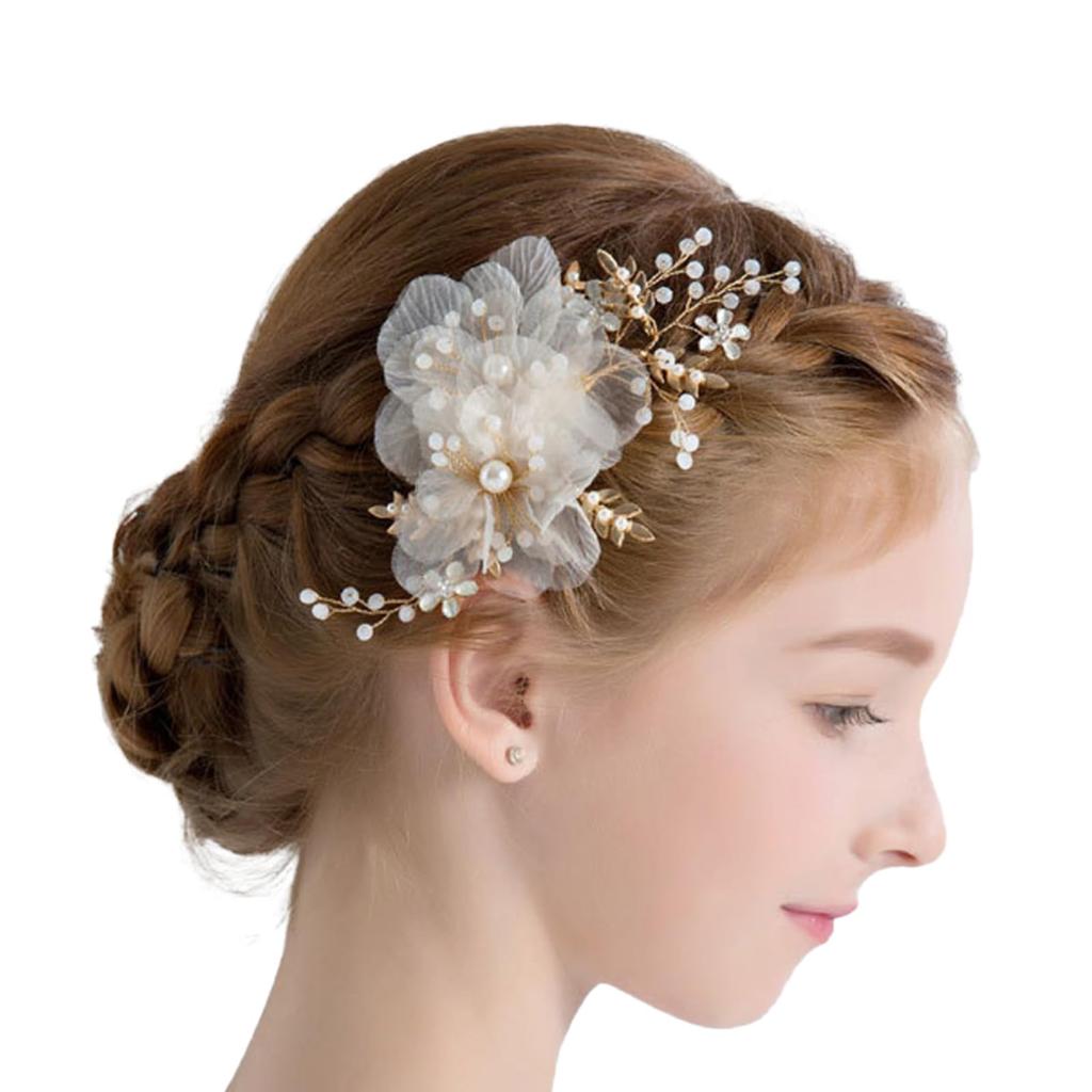 Hair Accessories Piano Recital Head Dress Girls Children Handmade Arrangement Hair Ornament [MajuMaju] (A) (PMA08)