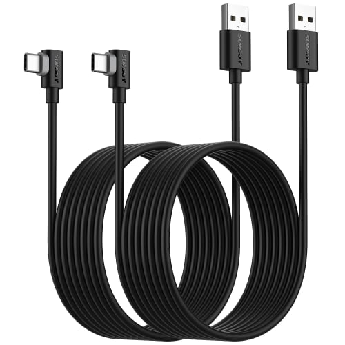 

SUNGUY USB Type C Cable L-shaped 3M [Set of 2] Max 18W Fast Charging USB C Cable Type C Cable USB2.0 Data Transfer Compatible with USB-C models such a
