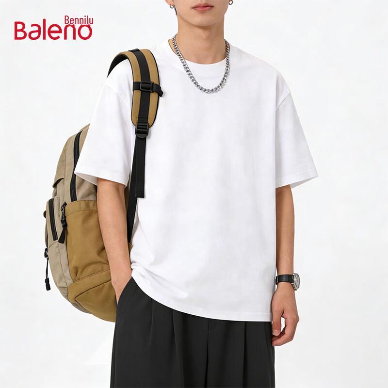 Baleno Men's Loose Fit Pure Cotton Short Sleeve T-Shirt
