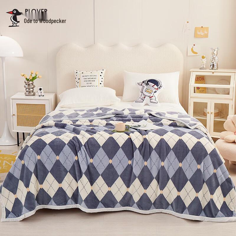 

Plover British Plaid Mink Fleece Blanket