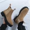 New Fashion Brand Designer Winter Lightweight Suede Leather Chelsea Ankle Boots For Men Flats High Tops Shoes Zapatos Hombre