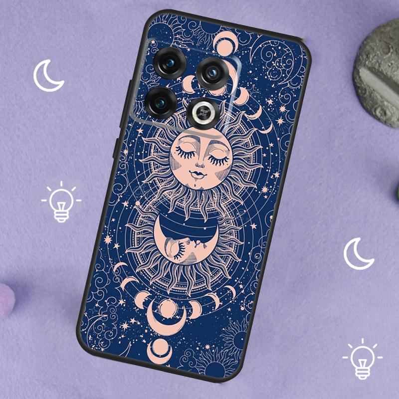Sun Moon Face For OnePlus Nord 5 CE 2 3 4 Lite N20 N30 Case For OnePlus 15 13 12 11 10 13T 10T 10R 12R 13R