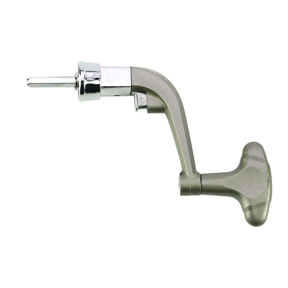 Metal Spinning Reel Handle Replace Folding Rocker Arm Crank Handle (Random Color)