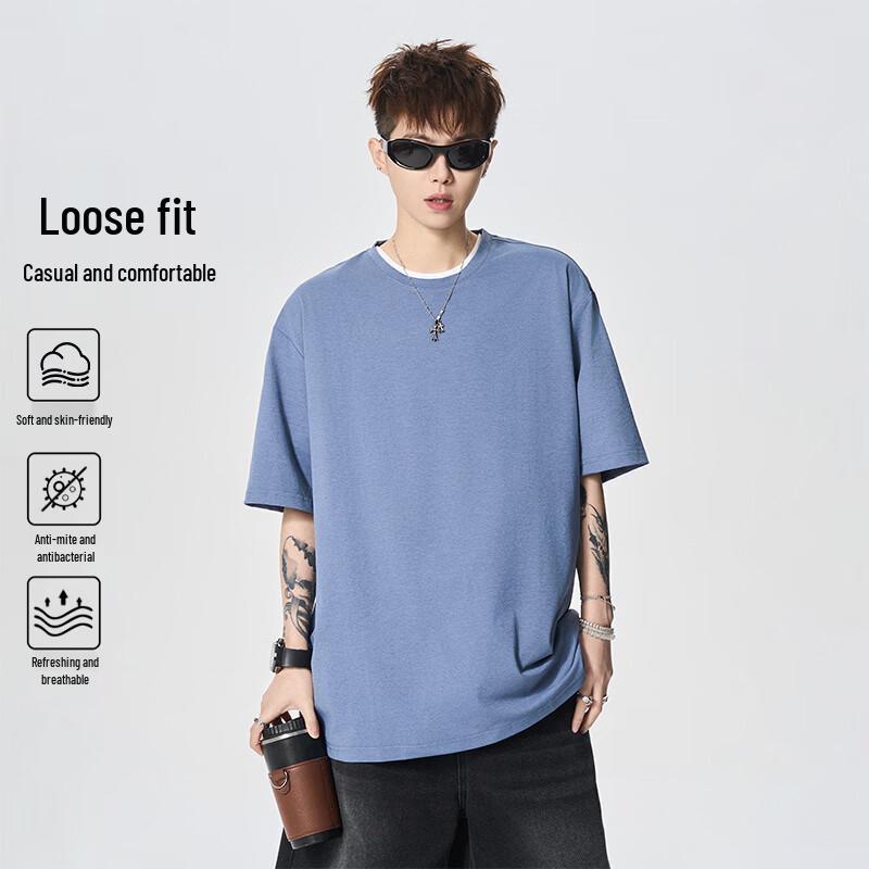 VUUG Men s Solid Color Short Sleeve T-Shirt 2XL