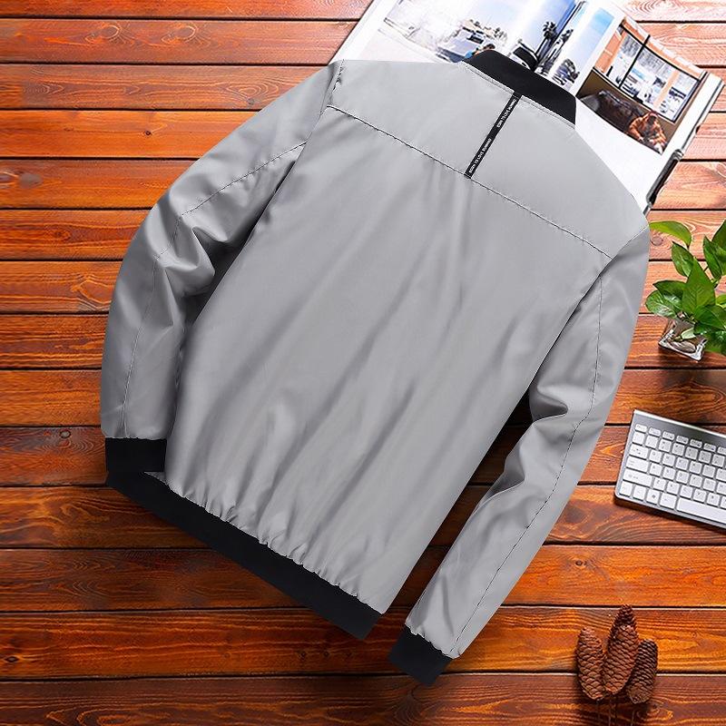Outwear Clothing Mens Windbreaker Men Bomber Jacket Thin Slim Long Sleeve Baseball Jackets Zipper Windbreaker Jacket Male