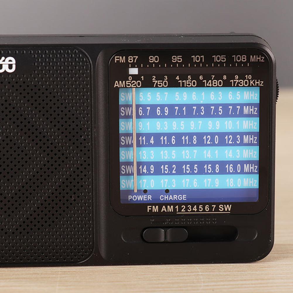 FM AM SW Radio with Headphone Jack Pocket Radio Battery Operated Radio for Elderly