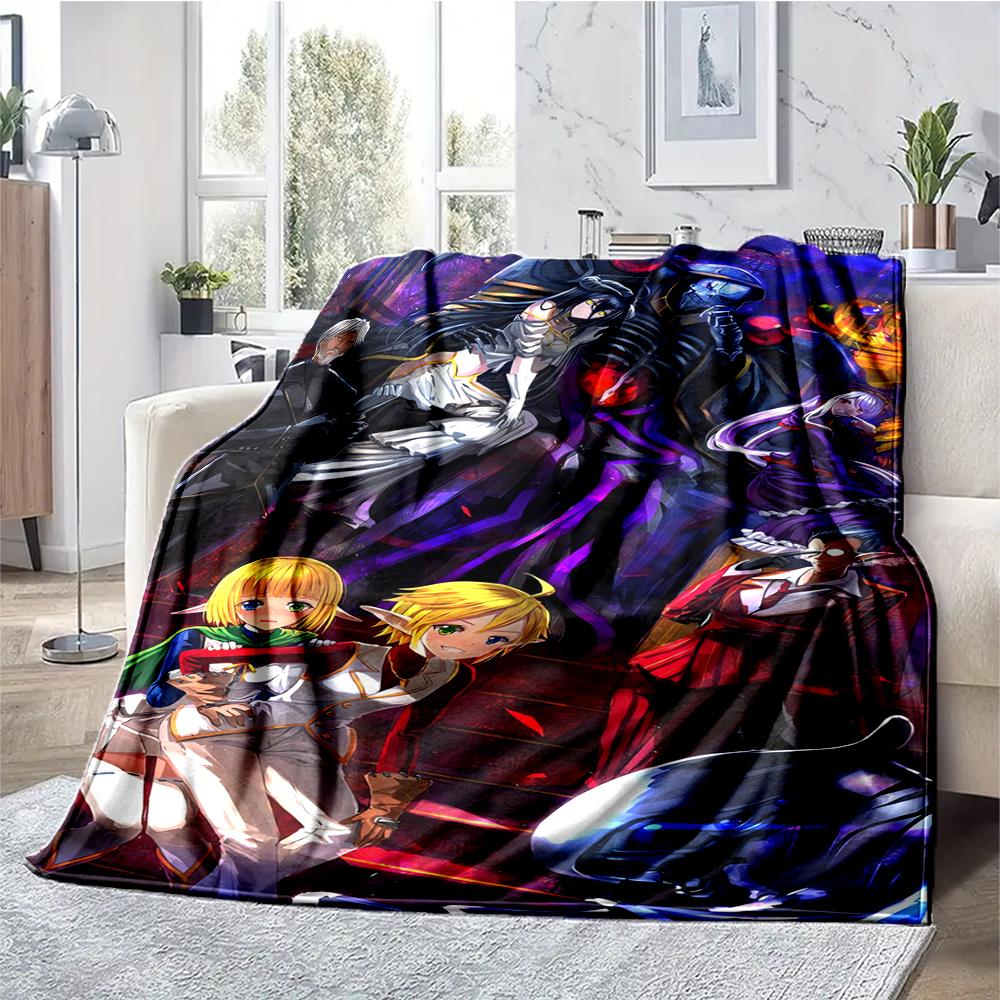 Overlord Theme Printed Blanket - Perfect for Couch, Bed, Travel & Outdoor Use | Machine Washable, Cozy & Durable.