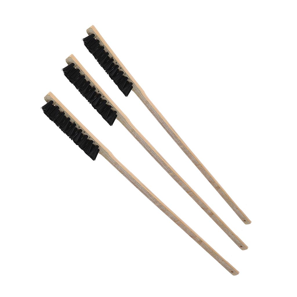 3PCS Wooden Durable Long Handle Bird Cage Cleaning Brush for Parrots Necessary Supplies