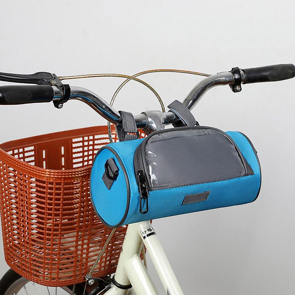 

Сумка для хранения инструментов на руле велосипеда, передний чехол для телефона с сенсорным экраном, велосипедная сумочка для катания на открытом воздухе синий