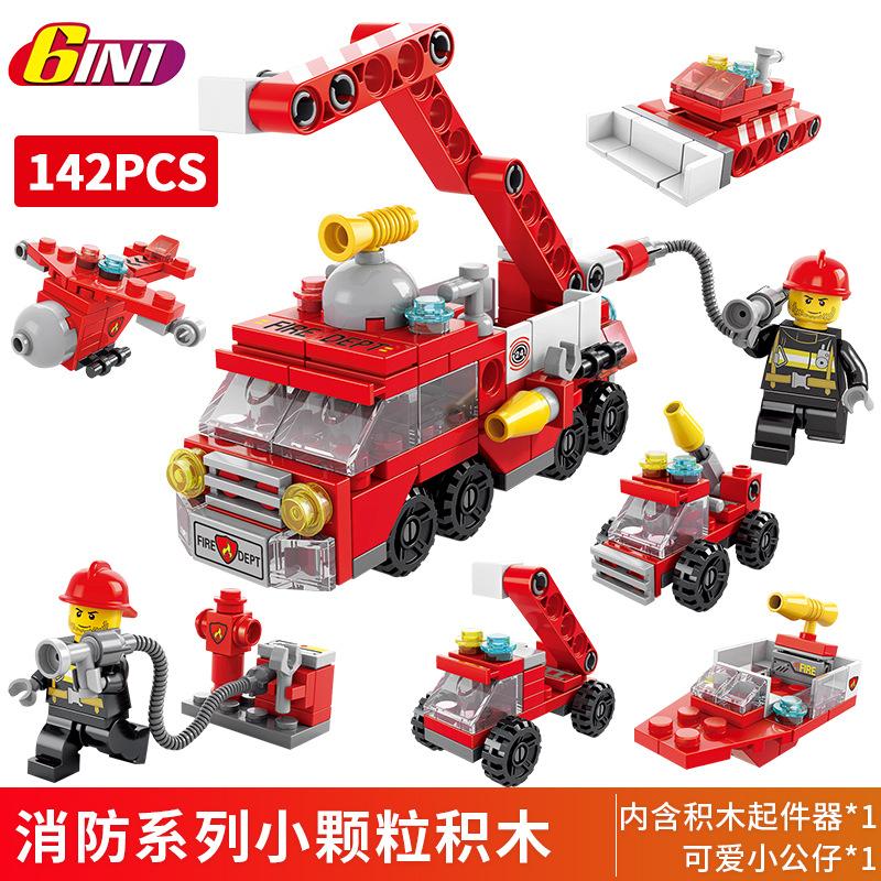 Granular Assembling Street View Building Block Children'S Educational Toys Diy Assembling Building Block Car Boys And Girls Military Building Block
