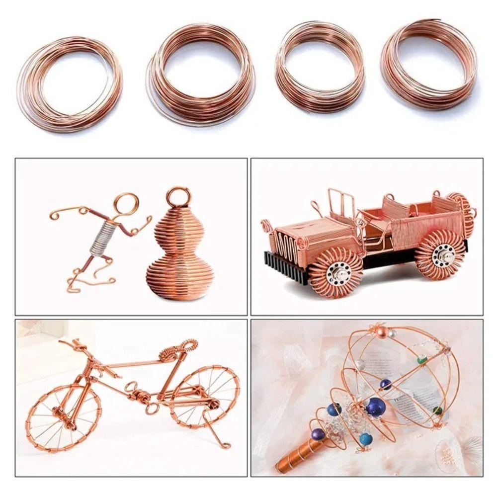 Bare Uncoated Surface Bare Copper Wire 0.1-2mm Copper Coil Wire  Electrical Wiring