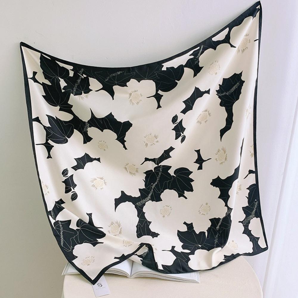 Printed Neckerchief Luxury Shawls High Quality Ribbon Wraps  for Women