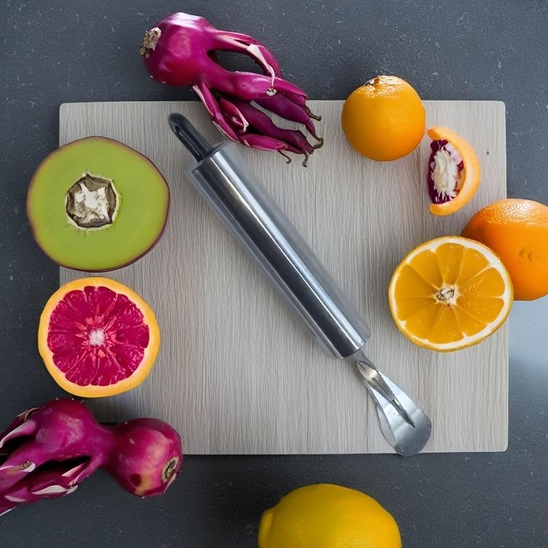 Edelstahl Orangen- und Zitronenschäler mit ergonomischem gebogenem Griff - Serie 300 Lebensmittelgeeignetes Küchenwerkzeug für Obst, Gemüse