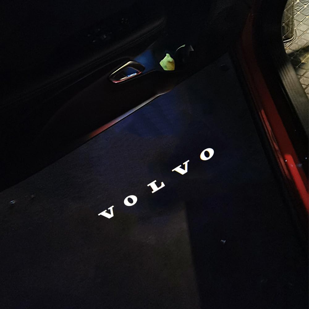Oświetlenie powitalne LED, Oświetlenie wejścia, Oświetlenie wnętrza, Projekcja logo, Zapobieganie duchom, do Volvo V40, V60, S60, S80, XC60 i XC90