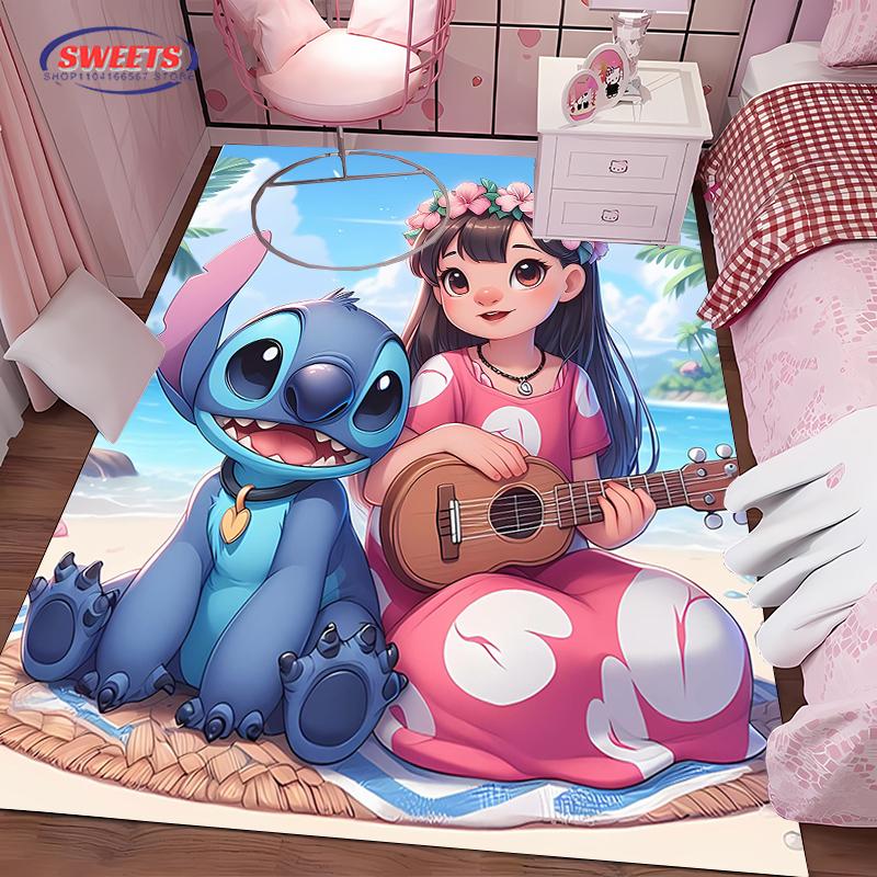 1PC St1tch Rug for Boys Bedroom Cartoon Carpet for Boys Girls Room Decor Colorful Soft Fluffy Carpet for Living Room Floor Mat