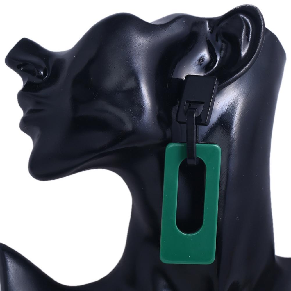 Women Fashion Unique Earring Chic Geometry Shape Long Earring