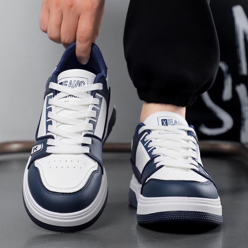 New Men's Classic Four Seasons Fashion Low Top Thick Sole Skateboarding Shoes Comfortable Soft Sole Basketball  Sneakers