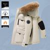 Unisex Winter 2025 Parka: Trendy, Thick, Warm Workwear Ski Jacket for Couples