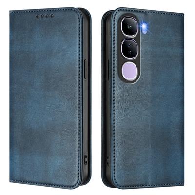 Magnetic Flip Leather Wallet Case with Card Slot for VIVO Y400 Y300 Y200e Y100 Series 5G 4G Phone Cover