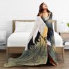 Chinese Style Crane Plush Blankets Girls Boys Flannel Throw Blanket For Couch Chair Sofa Bed Super Warm Quality Bedspread Gift