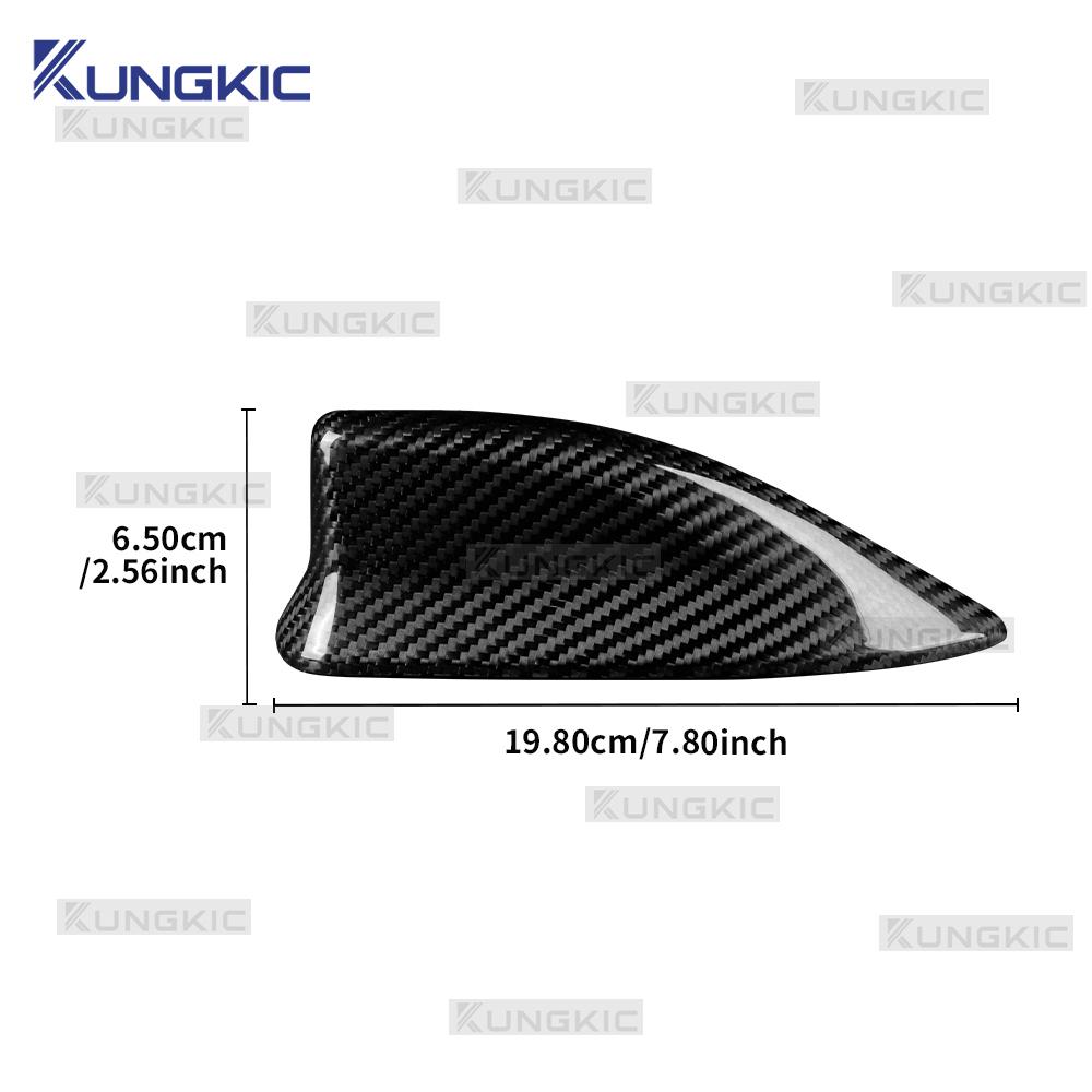 Dla Toyota GR Yaris/Yaris Cross 2020 2025 2025 2025 2025 Prawdziwe Suche Twarde Włókno Węglowe Antena Samochodowa Naklejka Płetwa Rekina Akcesoria