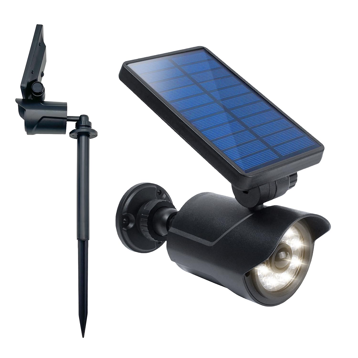 

[maru5] Solar Light, Outdoor Motion Sensor, Security Light, Waterproof, Garden Light, LED Solar, Ground Plug, Wall Mount, 2-Way, Security Camera