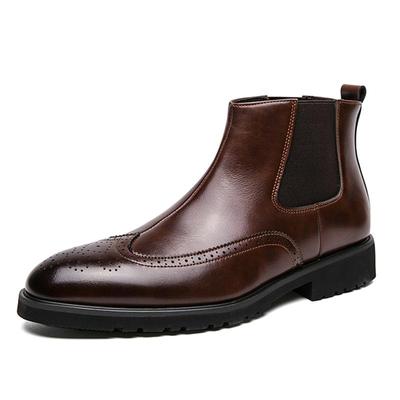 Britský styl retro pánské boty Brogues Módní Pohodlné kotníkové boty pro muže