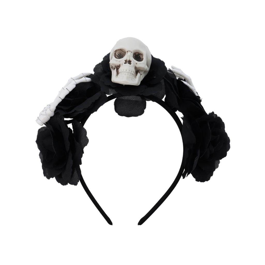 Halloween Headband with Dark and Rose Hair Accessory for Party Costume