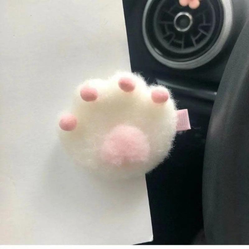 

Magic Girl Hairpin - Fur Ball Angel Wings Hairpin Accessory Cat paws 2pcs білий