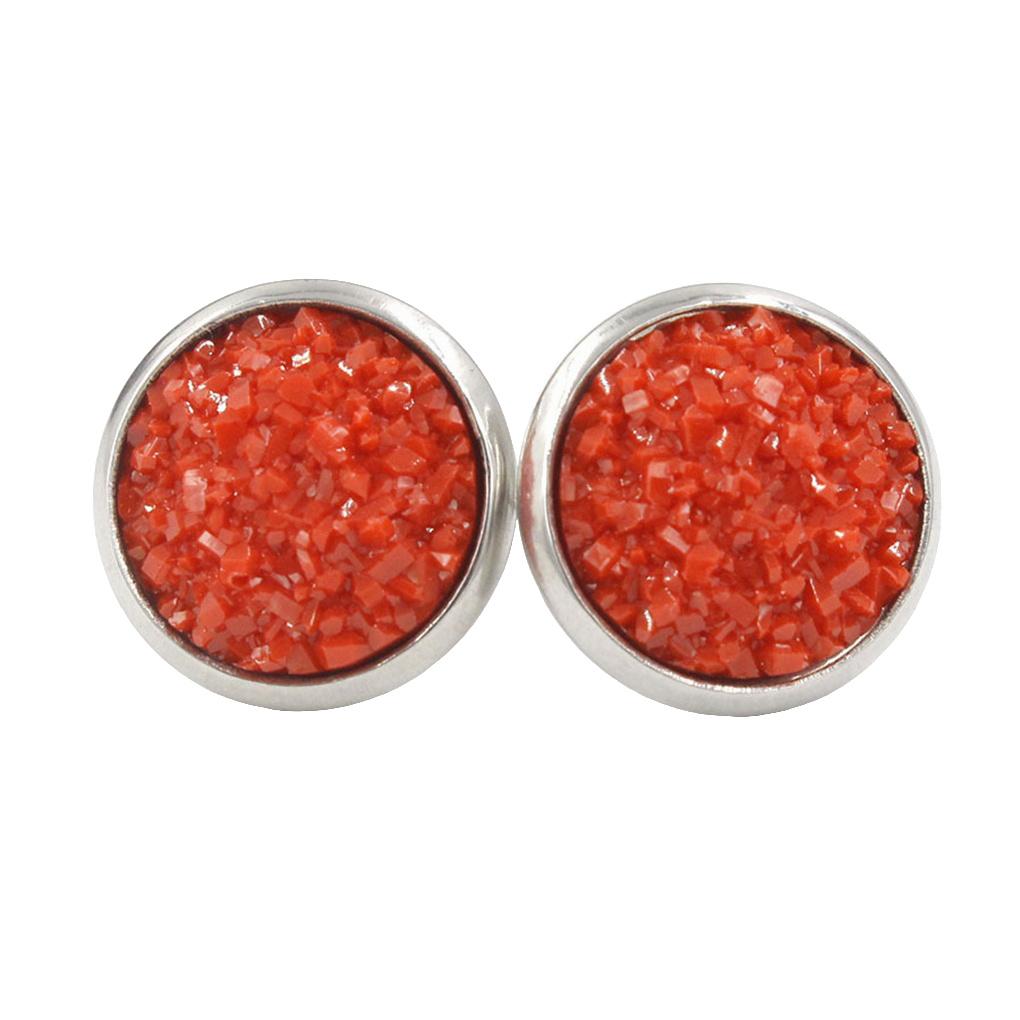 

Сережки Вкладиші 8ММ Круглі Пусети Подарунки Прикраси DIY Виготовлення Аксесуари Рукоділля Блискучі Мода Весілля Шарм Друсний Різдво