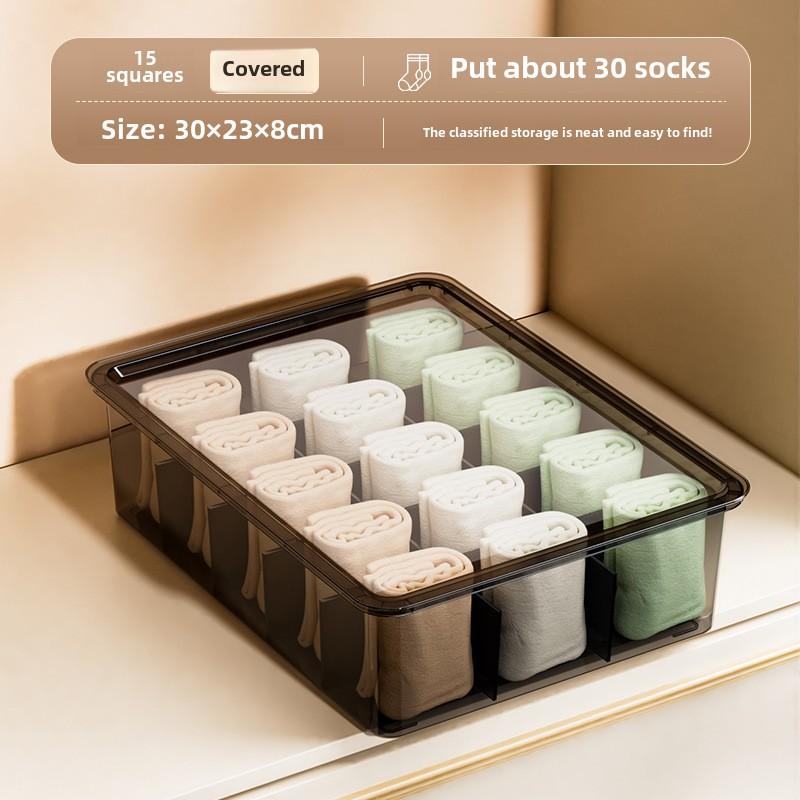 

Набор из 3 органайзеров для нижнего белья, Органайзеры для ящиков, Коробка-органайзер 3-в-1 с отделениями для бюстгальтеров, нижнего белья и носков, Разделитель для ящиков 11-15 Cells