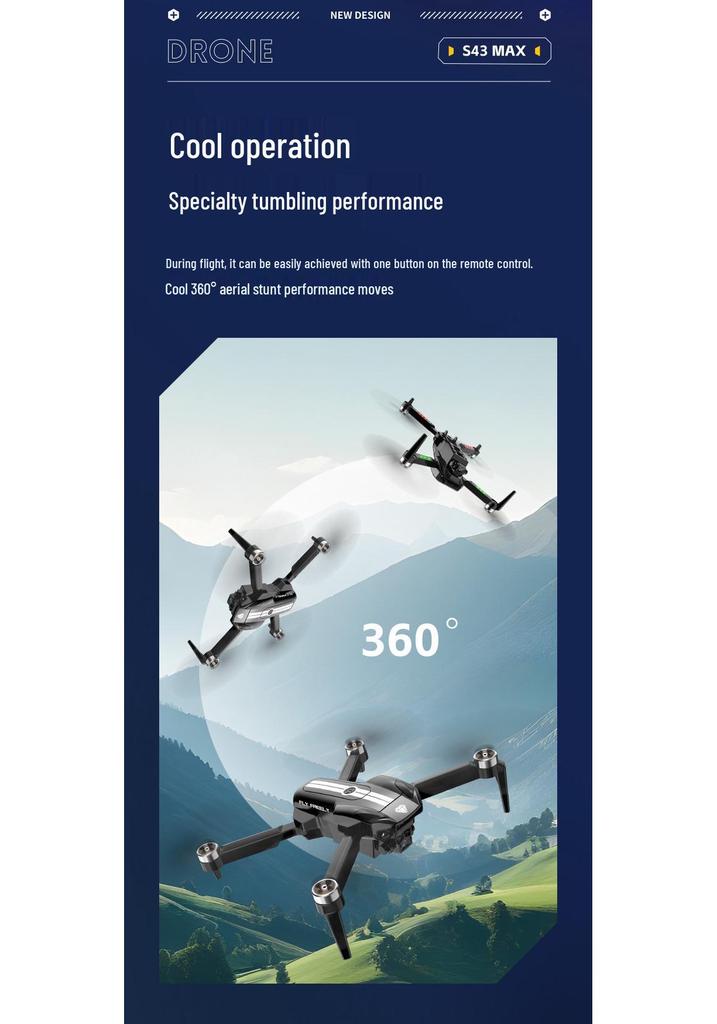 4K HD Dual Camera Quadcopter with Brushless Obstacle Avoidance and Light Flow Positioning