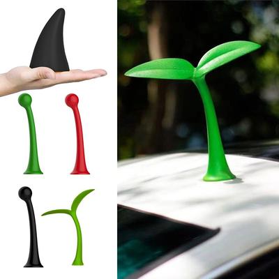 High Quality For Car Roof Bumper Hood Car Exterior Decor Bean Sprouts 3D Stereo Car Stickers Car Roof Ornament