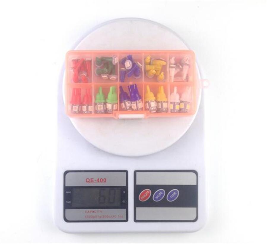 40Pcs Ampoules 12V T5 T10 5050 Smd + Led